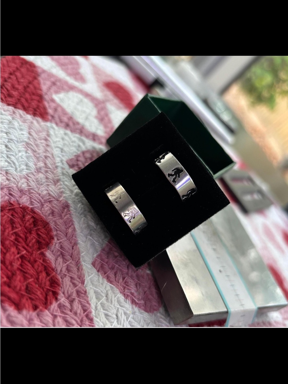 Aluminum Custom Text Rings - Picture 2 of 9